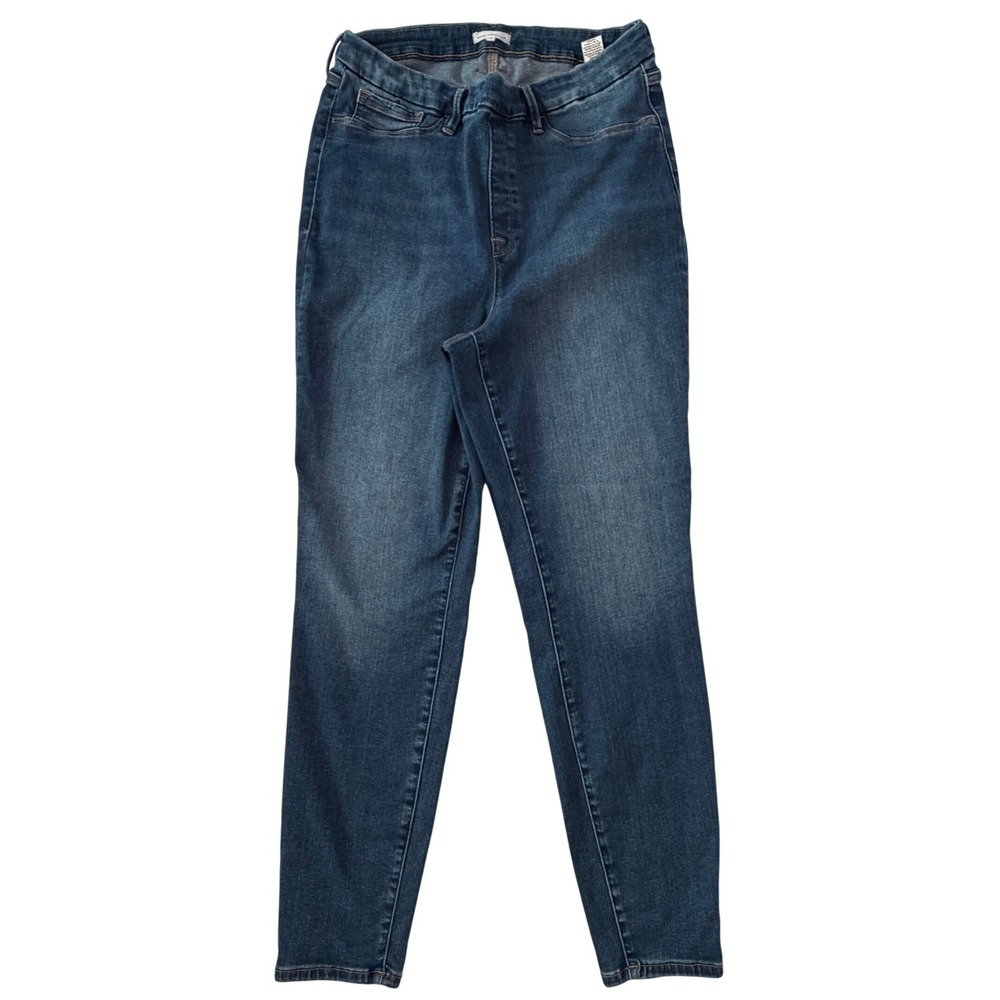 Good American Good Waist Pull On Skinny Jeans Indigo490 Blue Size 5 (32x28)